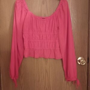 Women's Red Smocked Top NWT Size Small